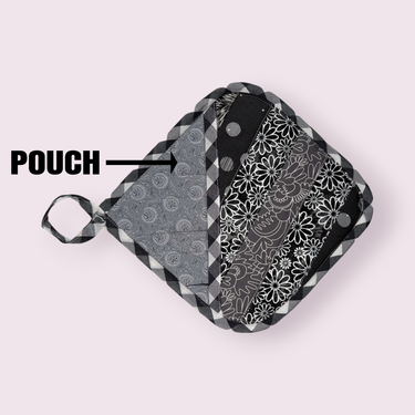 Handmade Reversible Pot Holder with Pocket - Unicorn Fart Productions